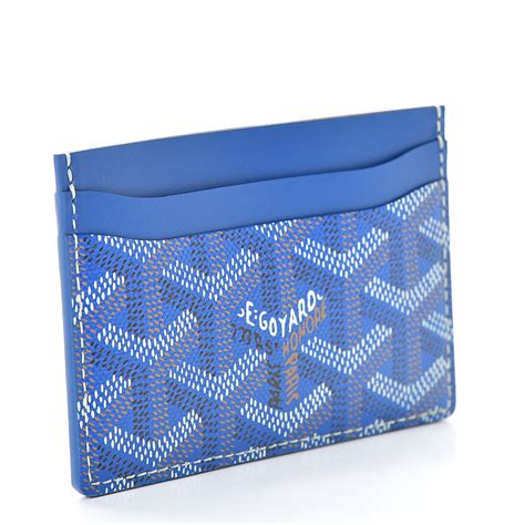 goyard card holder royal blue|goyard st sulpice card holder.